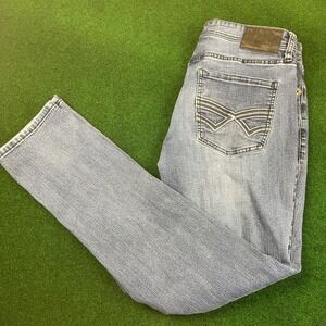 SEVEN7 Men's Slim Fit Blue Wash Denim Jeans W32 L32